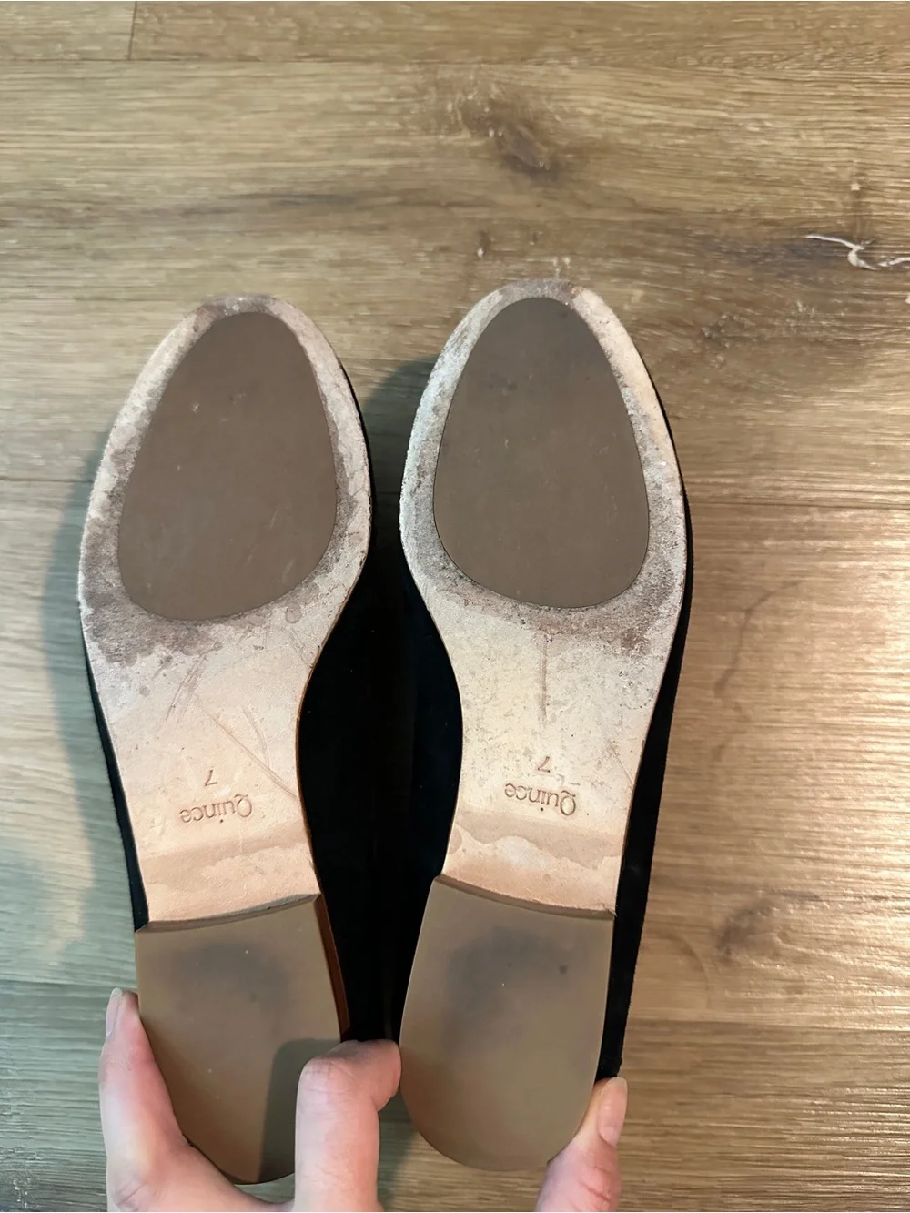 Quince Black Suede Penny Loafers